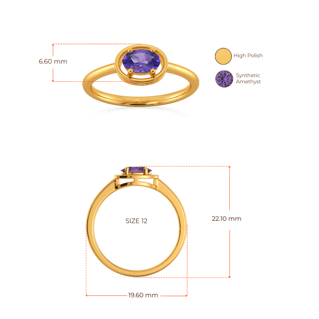 Pretty in Purple Gemstone Rings image