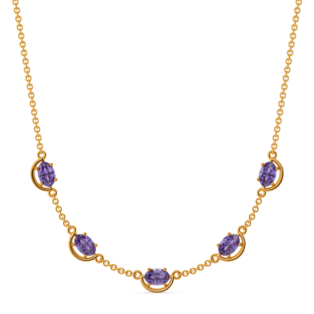 Pretty in Purple Gemstone Necklaces
