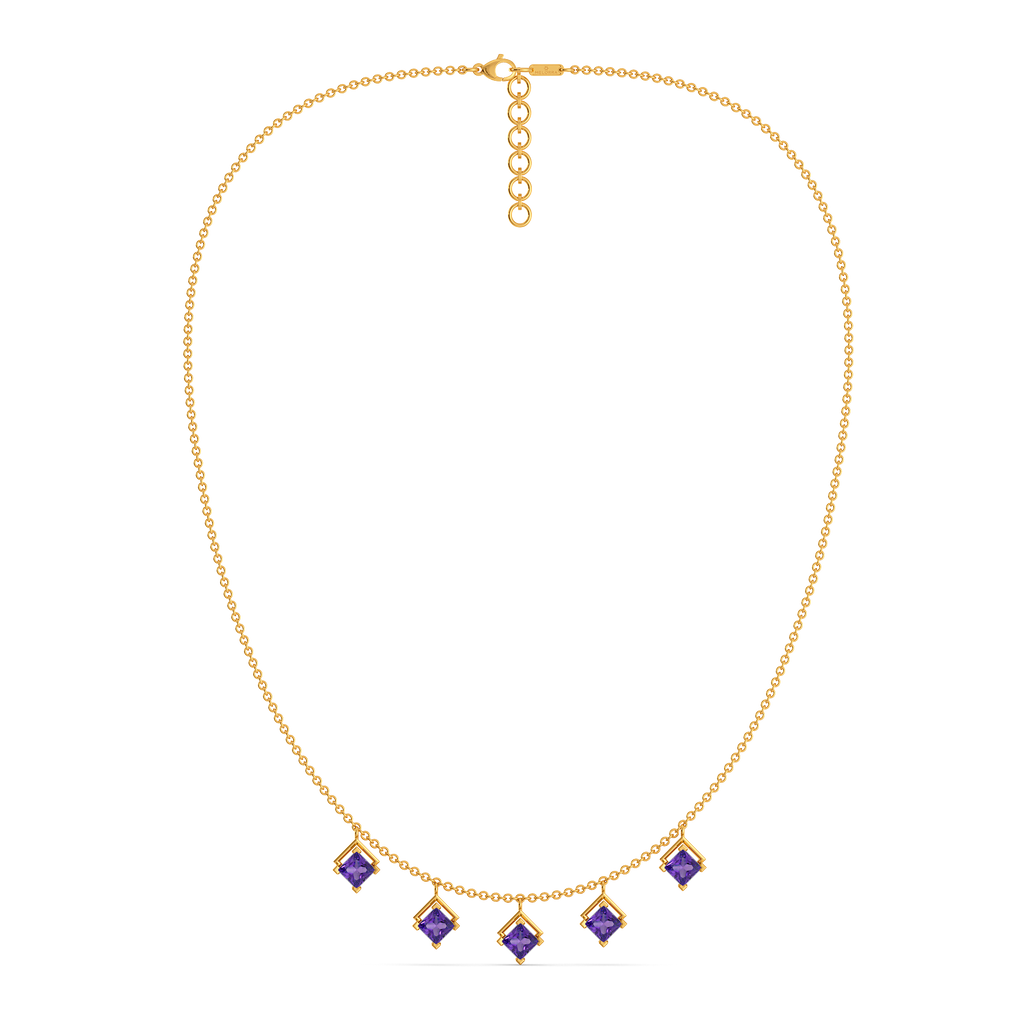 Amethyst Girl Gemstone Necklaces