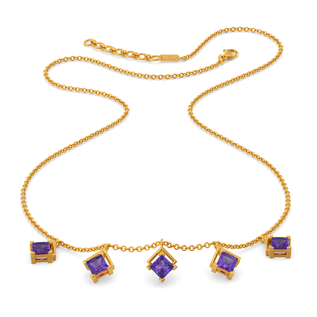 Amethyst Girl Gemstone Necklaces