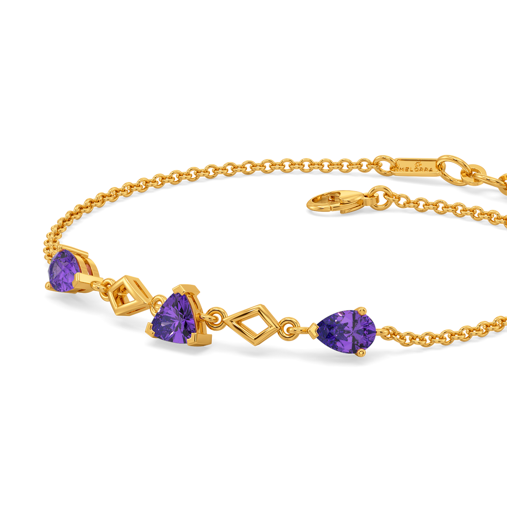 Purple Hues Gemstone Bracelets