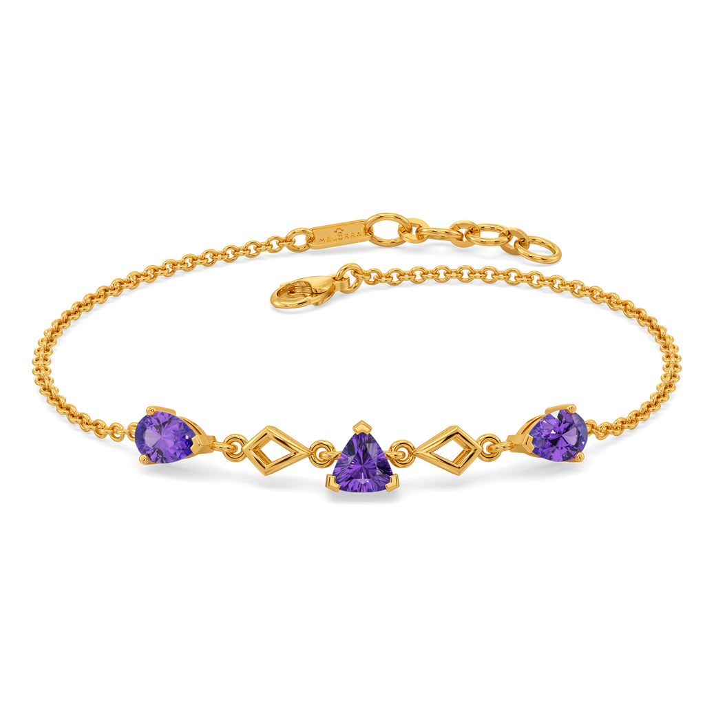 Purple Hues Gemstone Bracelets