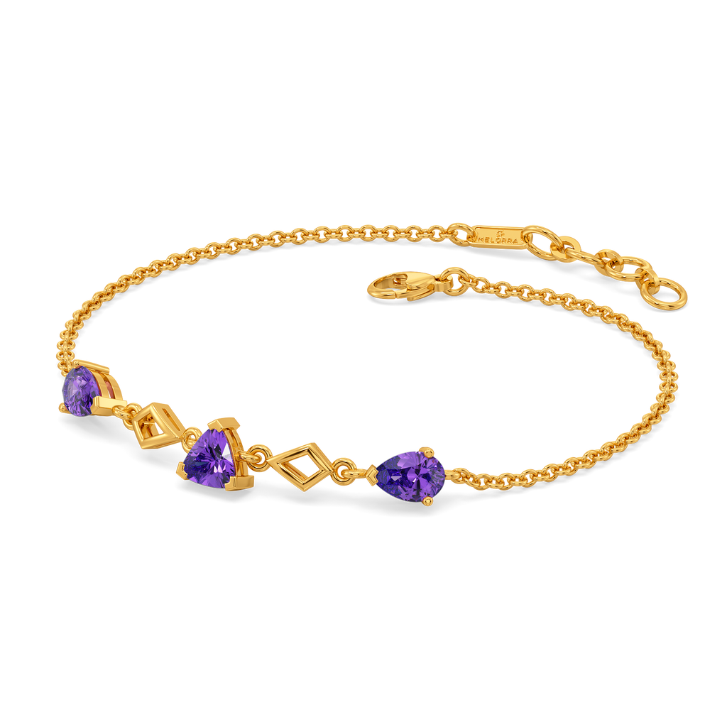 Purple Hues Gemstone Bracelets