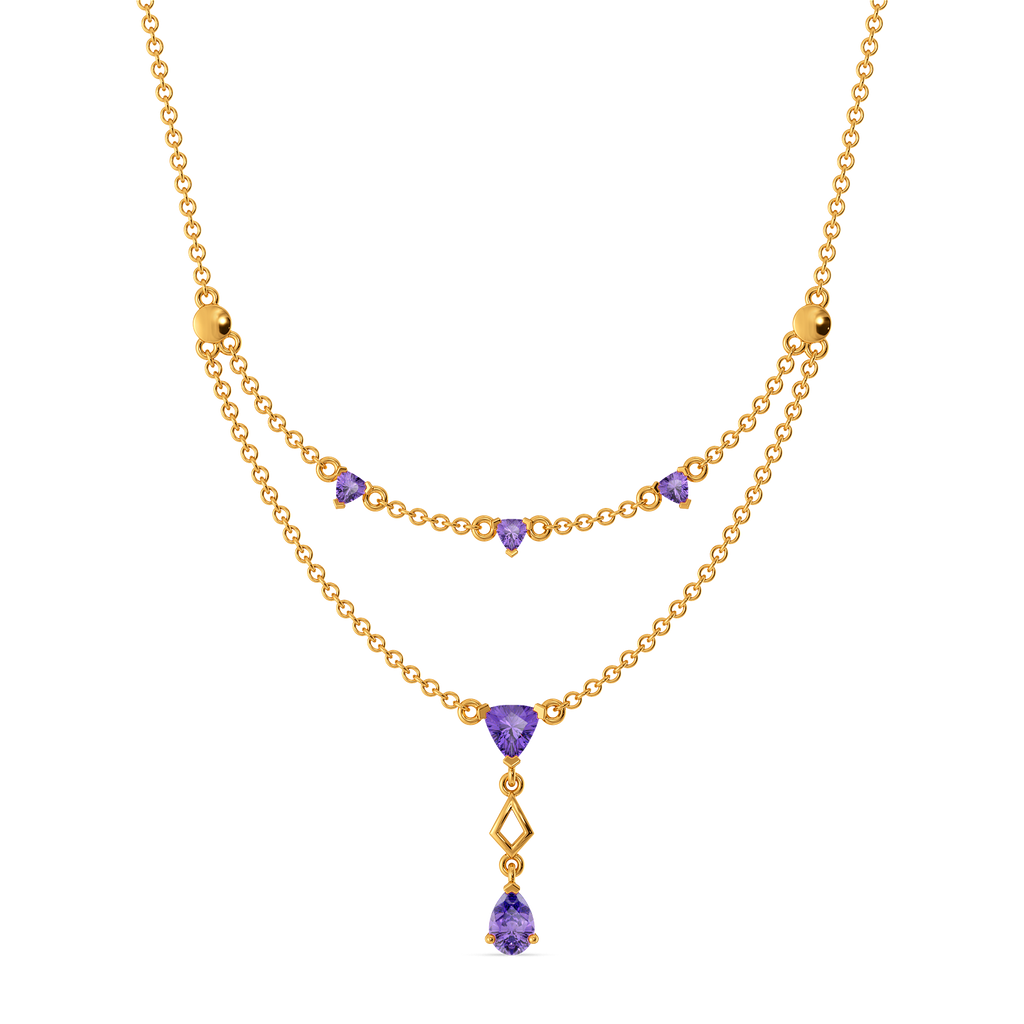Purple Hues Gemstone Necklaces