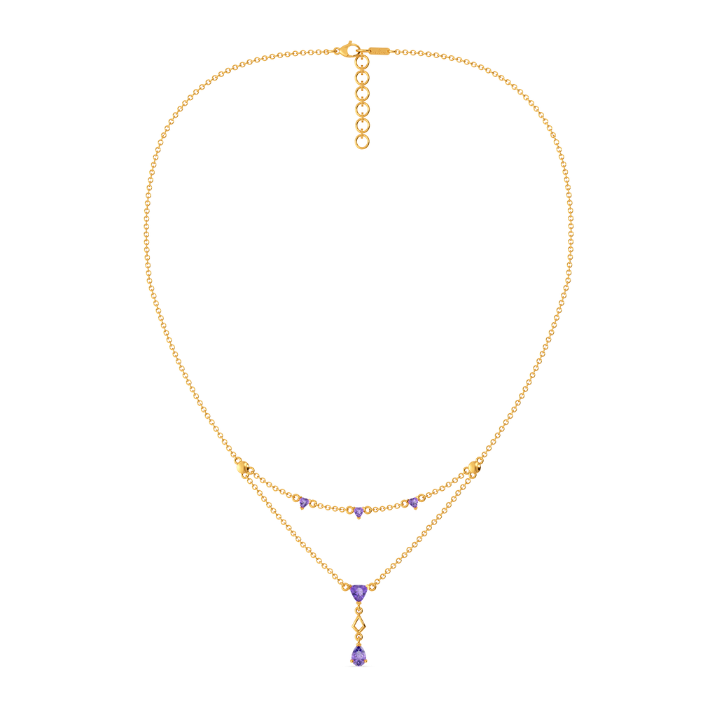 Purple Hues Gemstone Necklaces