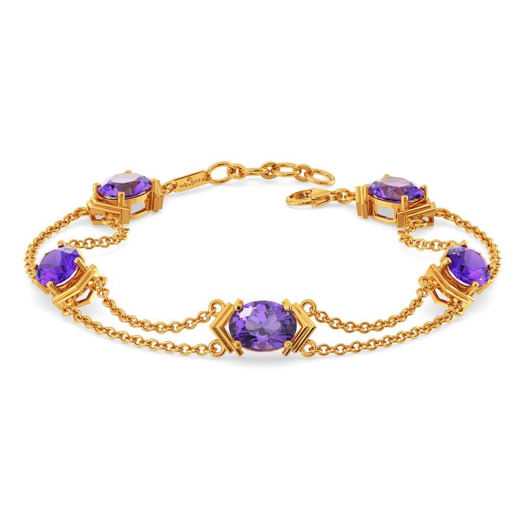 Amethyst Aura Gemstone Bracelets
