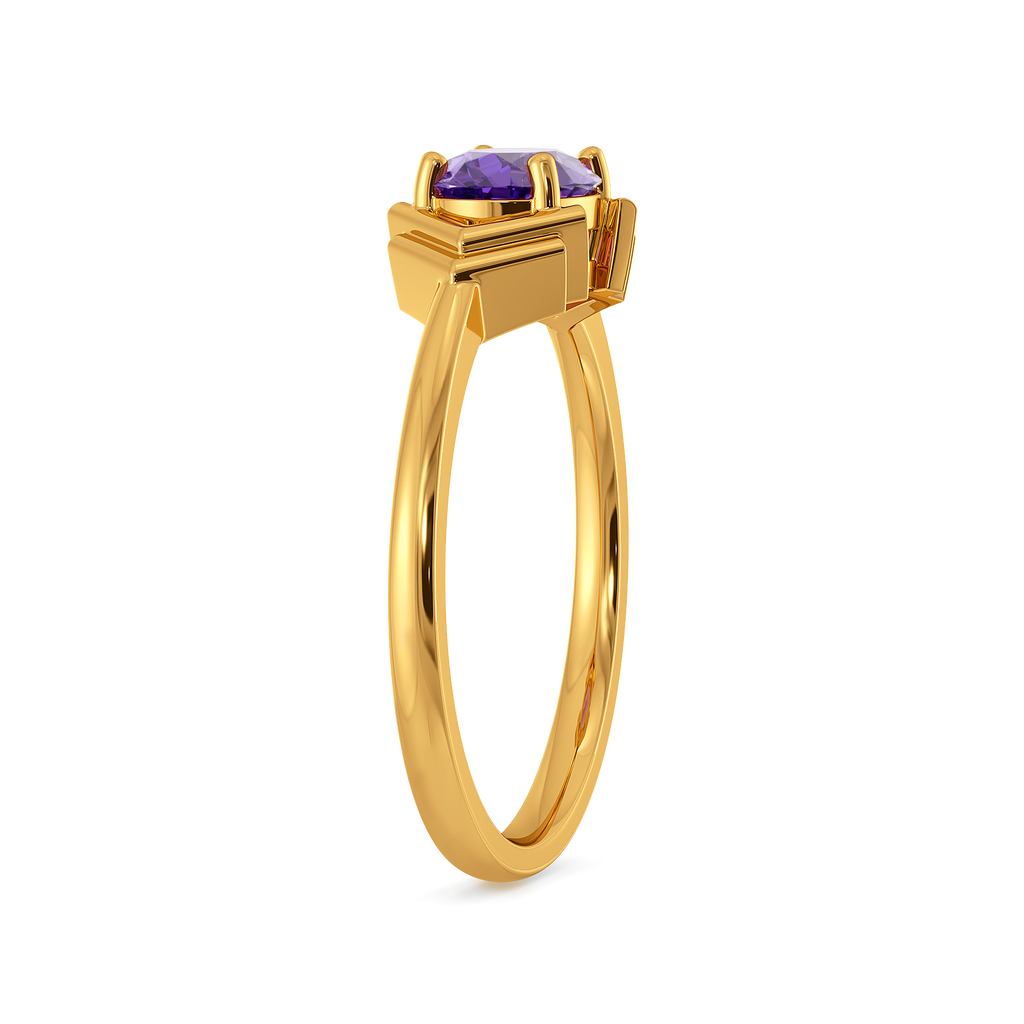Amethyst Aura Gemstone Rings image