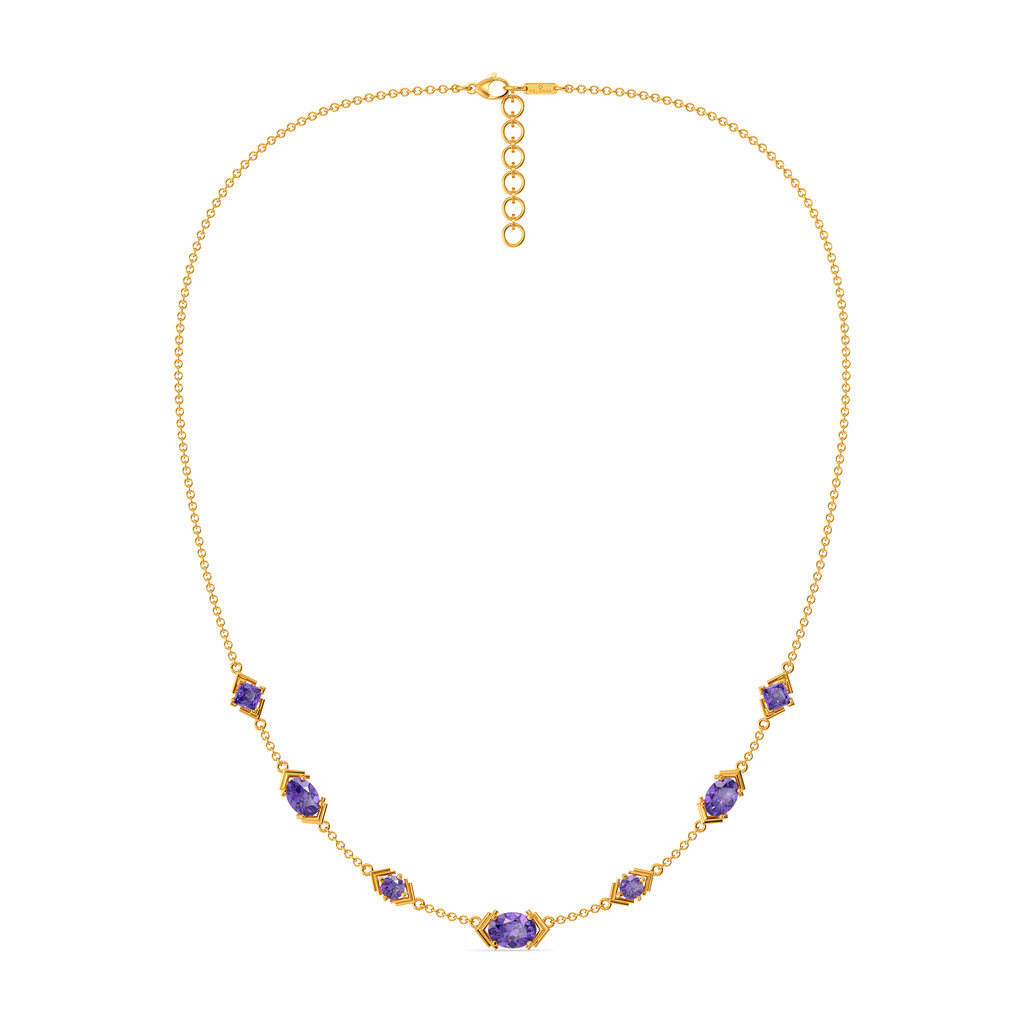 Amethyst Aura Gemstone Necklaces