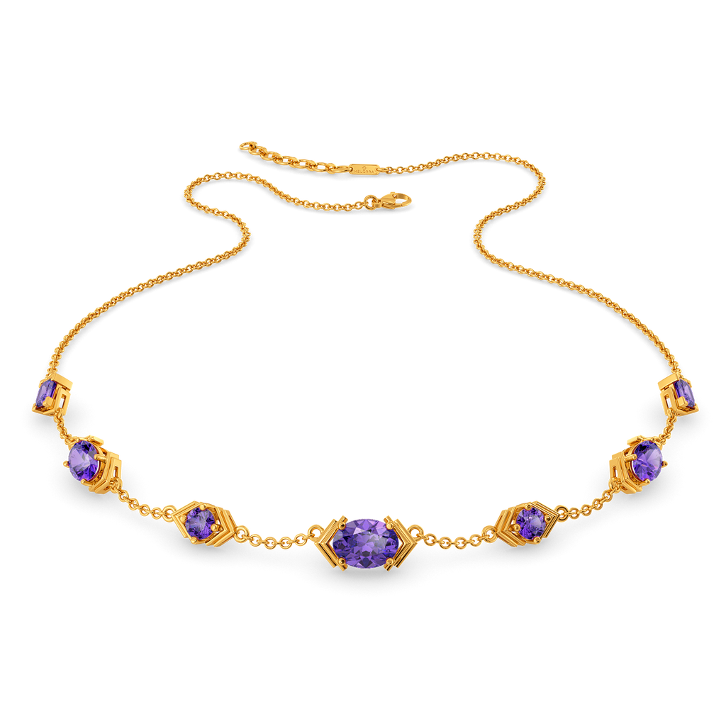 Amethyst Aura Gemstone Necklaces