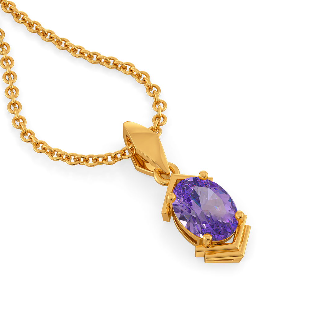 Amethyst Aura Gemstone Pendants