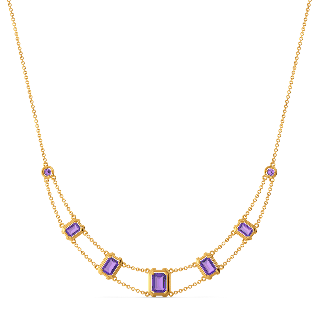 Power in Purple Gemstone Necklaces