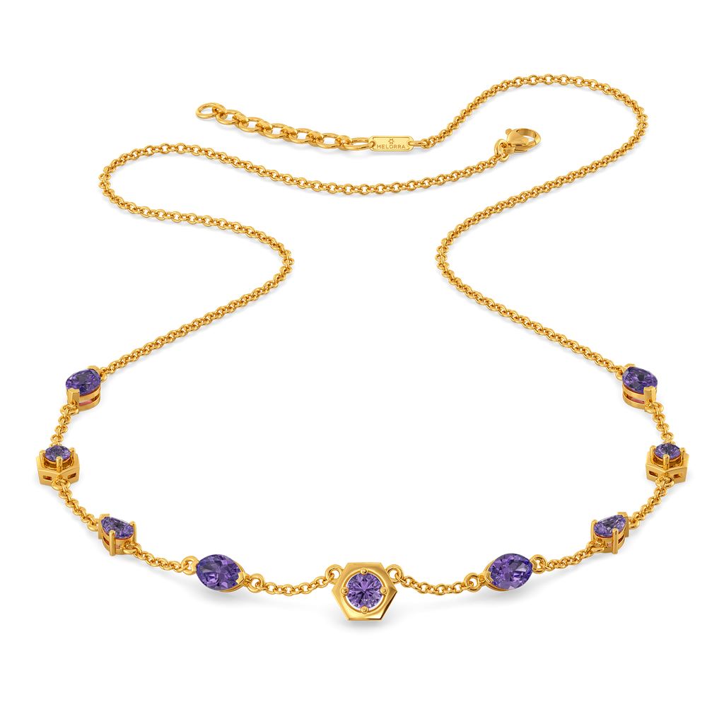 Princess in Purple Gemstone Necklaces