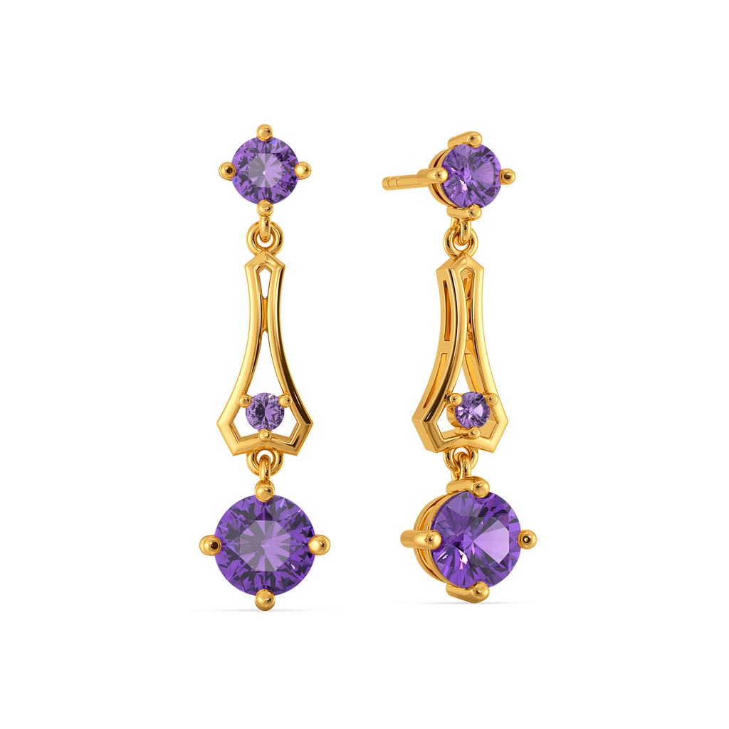 Feeling Violet Today Gemstone Earrings