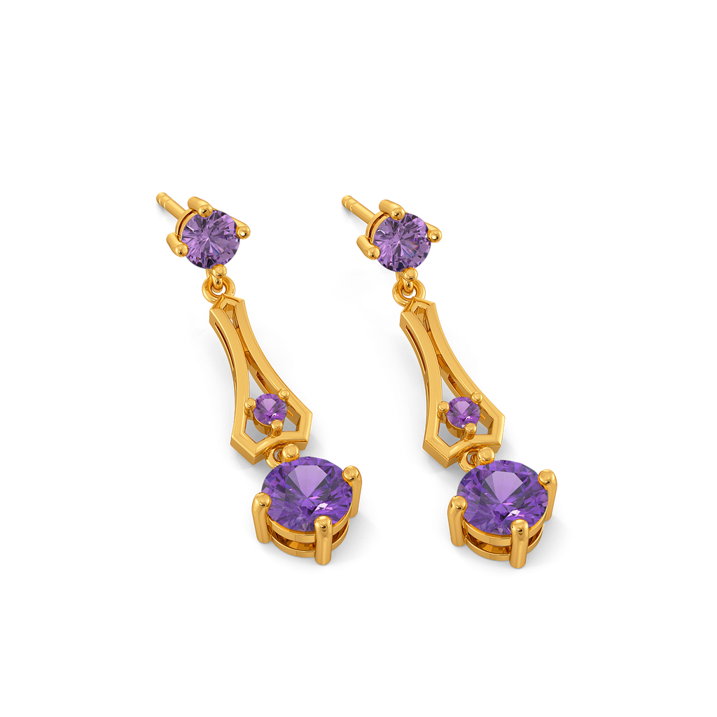 Feeling Violet Today Gemstone Earrings