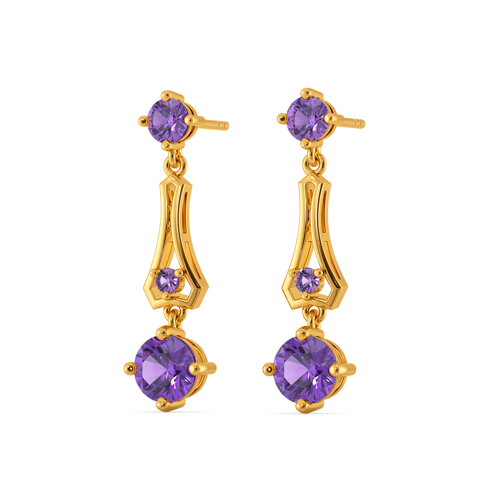 Feeling Violet Today Gemstone Earrings