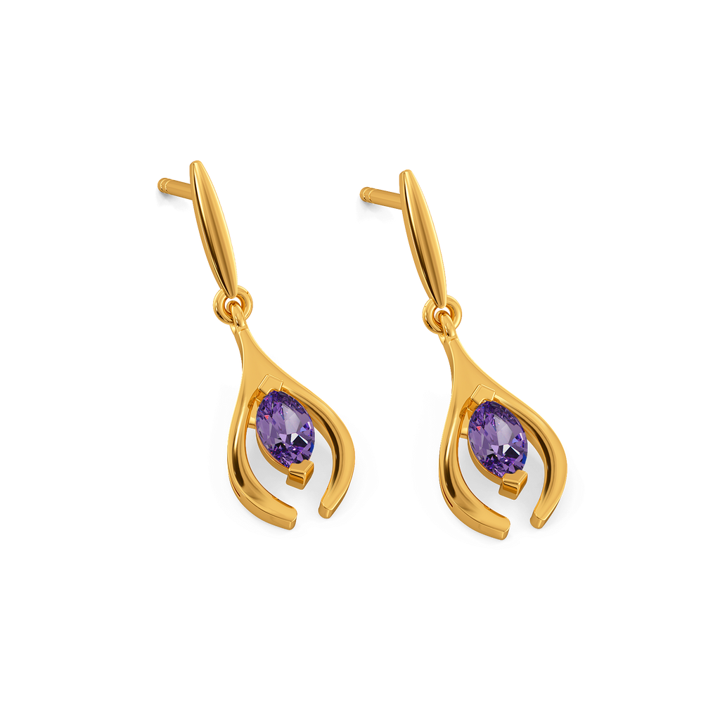 Amethyst Glow Gemstone Earrings