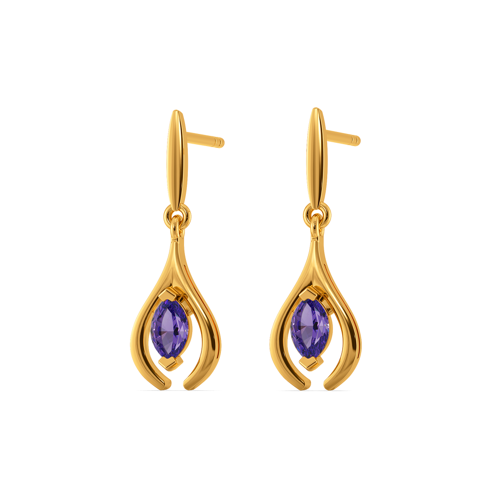 Amethyst Glow Gemstone Earrings