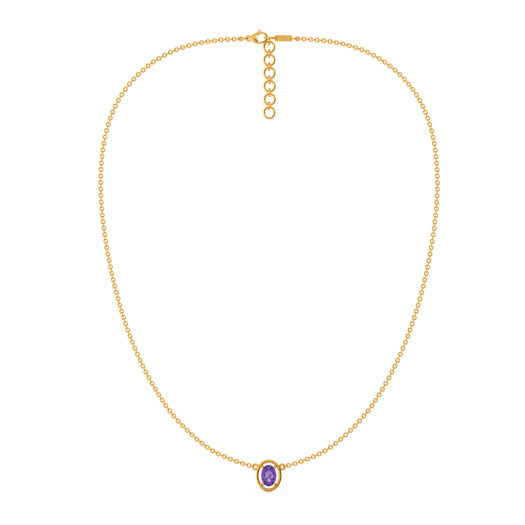 Dripping in Purple Gemstone Necklaces