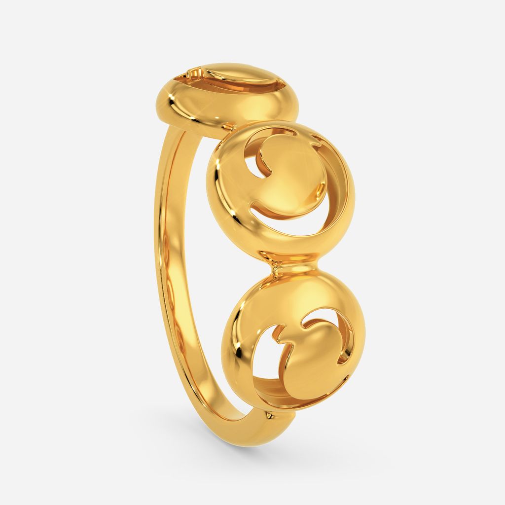 Much-Like-Waves Gold Rings image