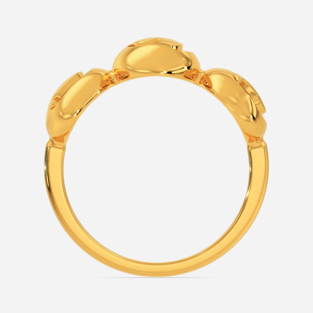 Much-Like-Waves Gold Rings image