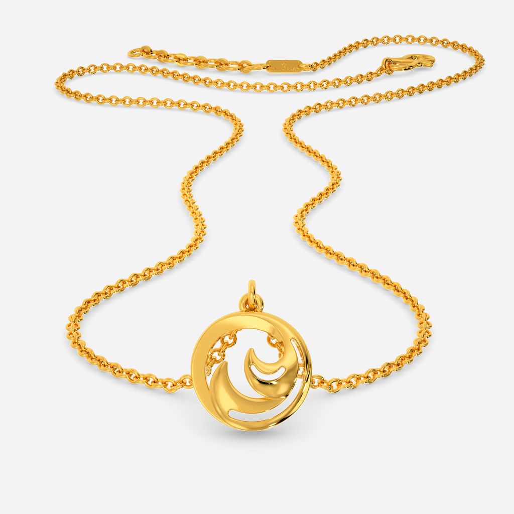 Much-Like-Waves Gold Necklaces