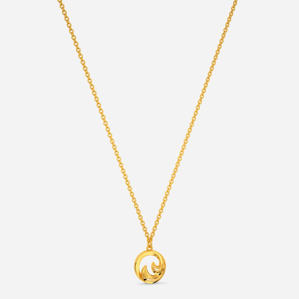 Much-Like-Waves Gold Necklaces