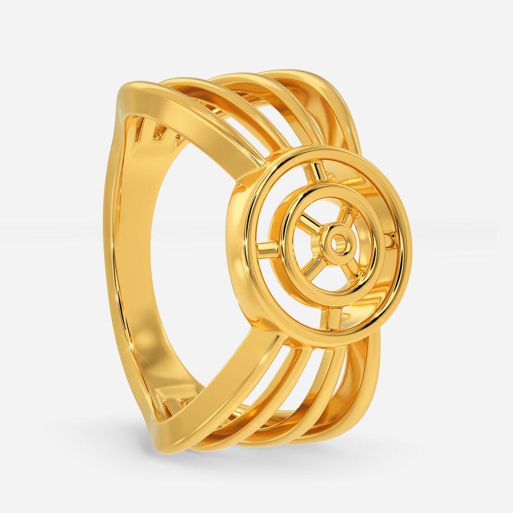 Ship Wheel Wonder Gold Rings image