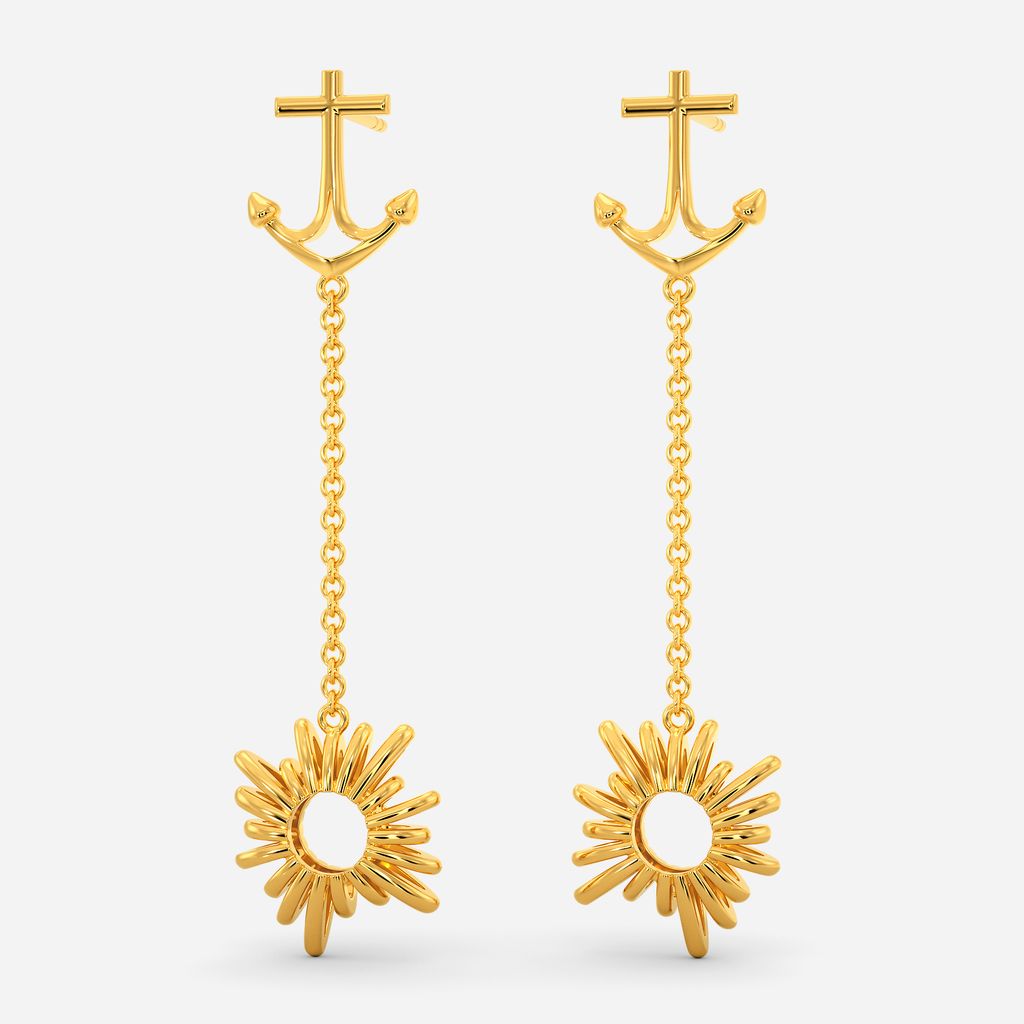 Under The Sun Gold Earrings