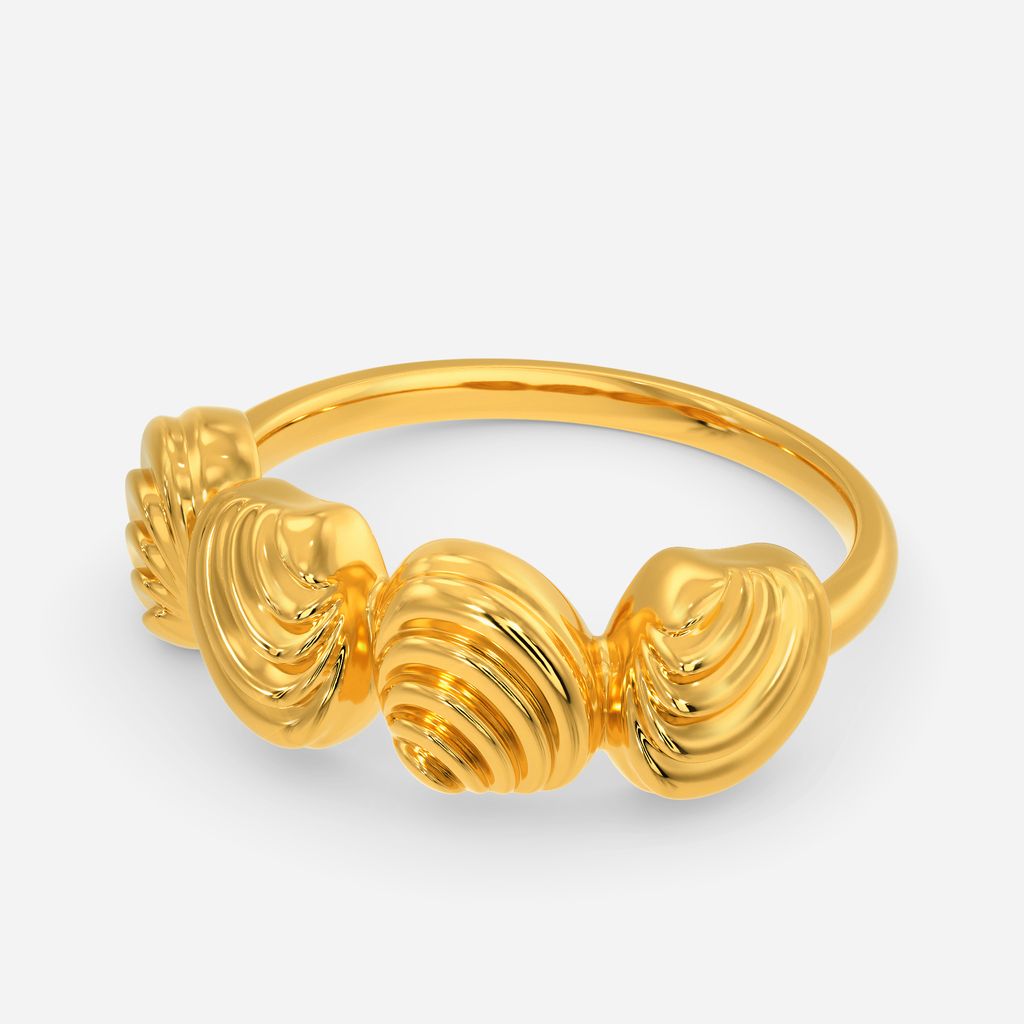 Classy Shells Gold Rings alternate view 2