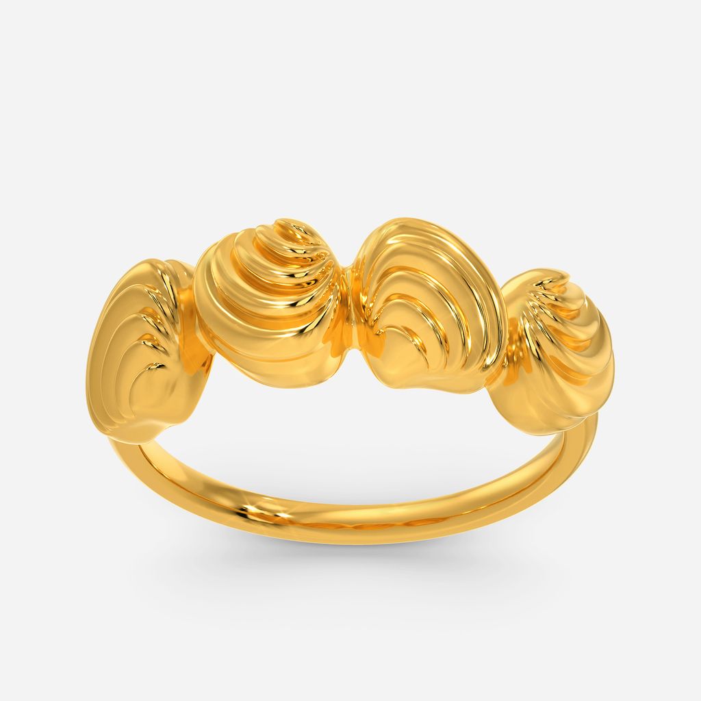 Classy Shells Gold Rings alternate view 3