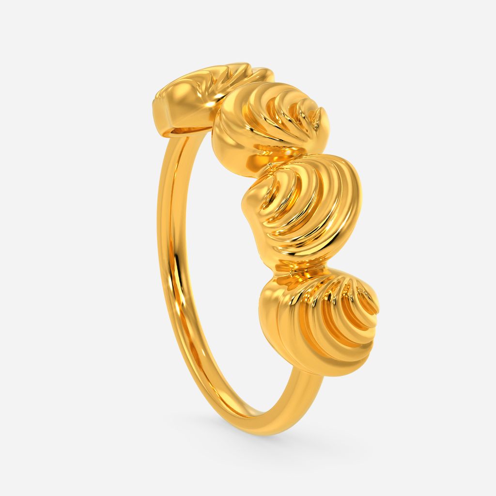 Classy Shells Gold Rings image