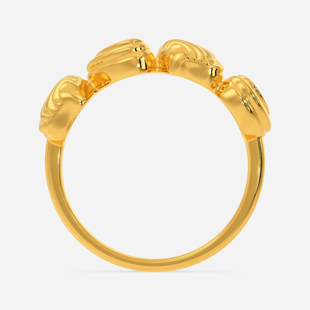 Classy Shells Gold Rings image