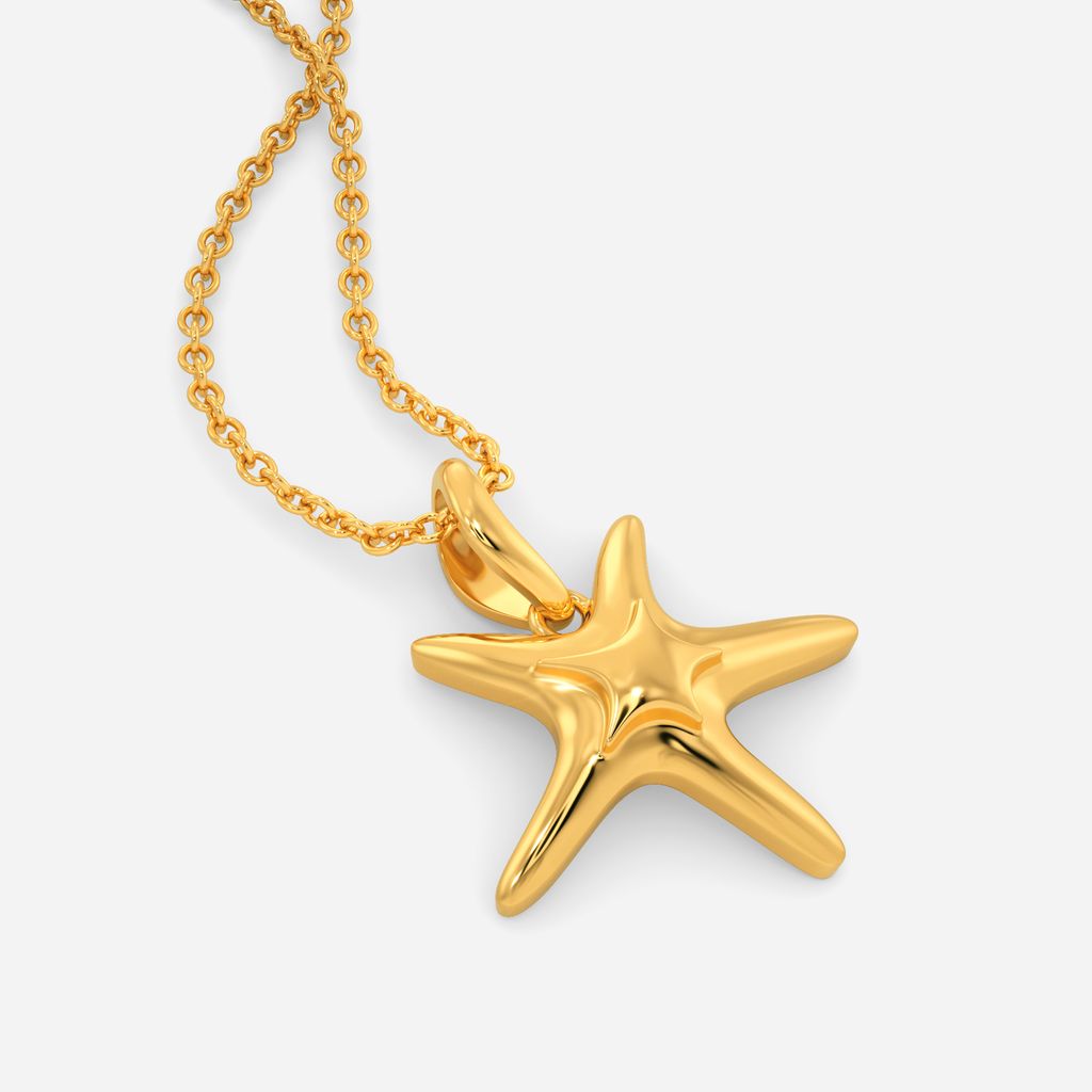 Star of The Sea Gold Pendants