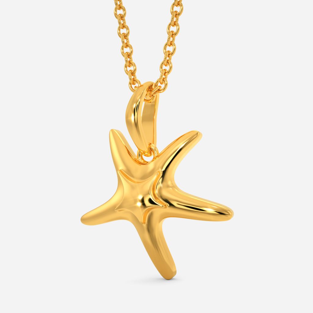 Star of The Sea Gold Pendants