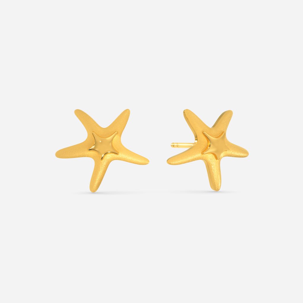 Sea Star Gold Earrings