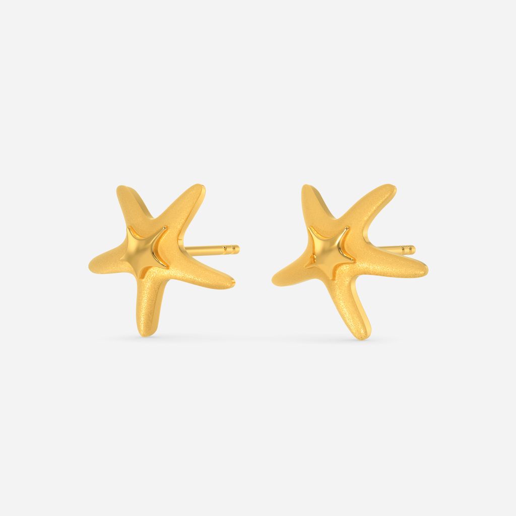 Sea Star Gold Earrings
