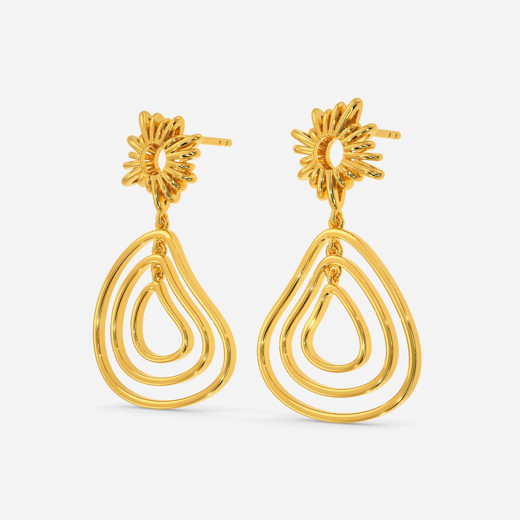 Sunny Shingle Gold Earrings