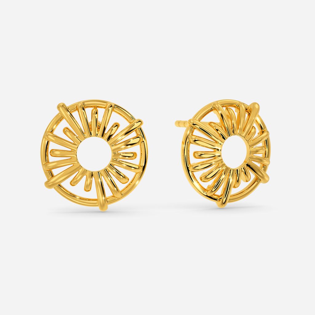 Sunny Shingle Gold Earrings