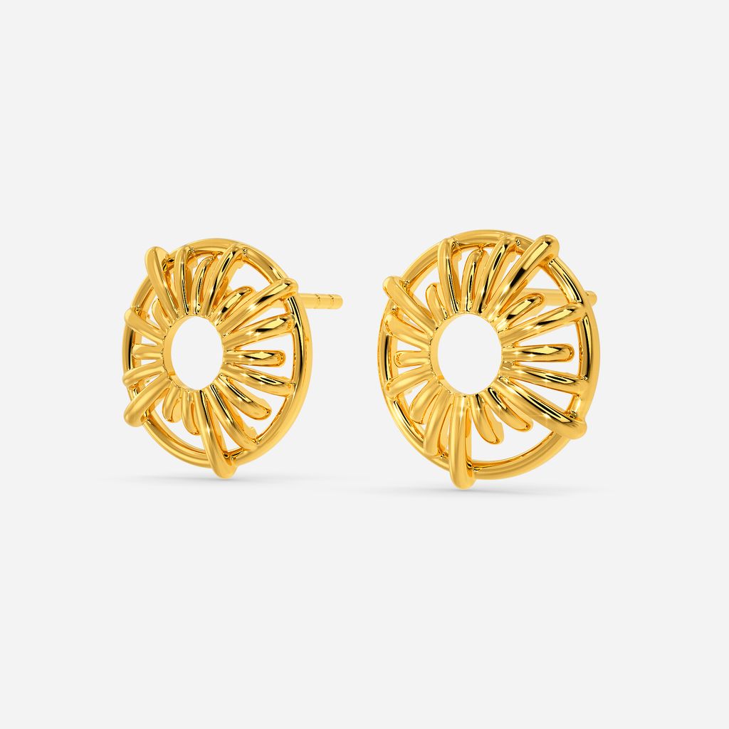 Sunny Shingle Gold Earrings