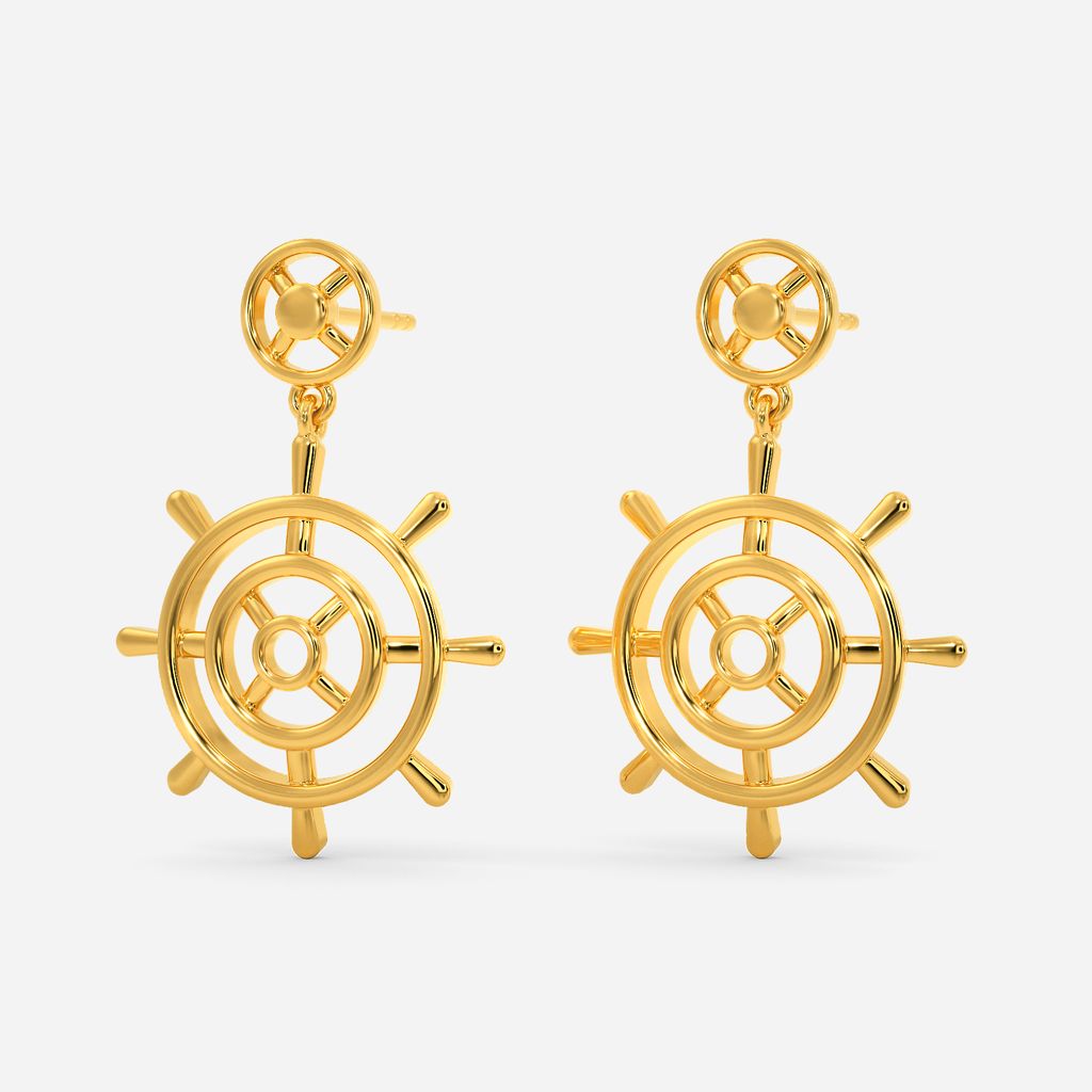 Anchor-me Gold Earrings