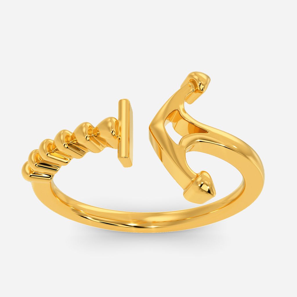 Anchor-me Gold Rings image