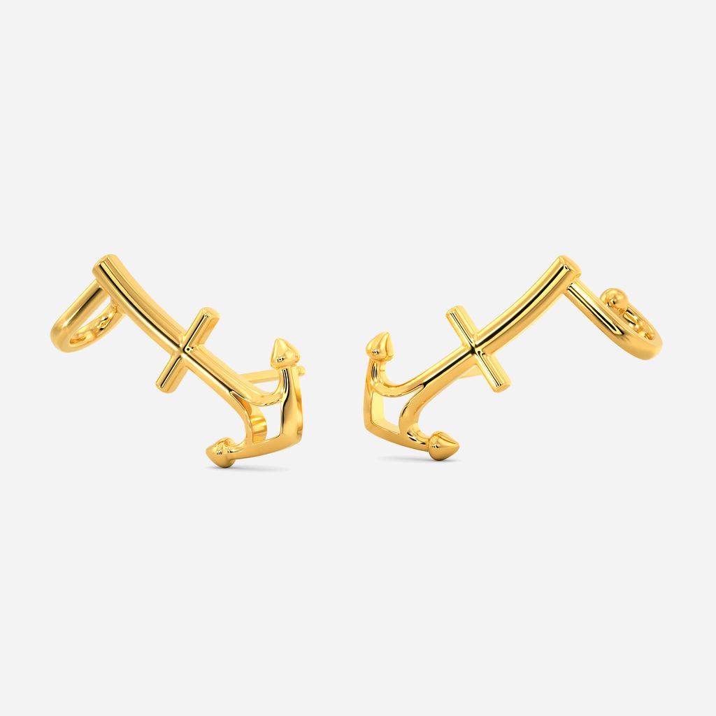 Anchor-me Gold Earrings