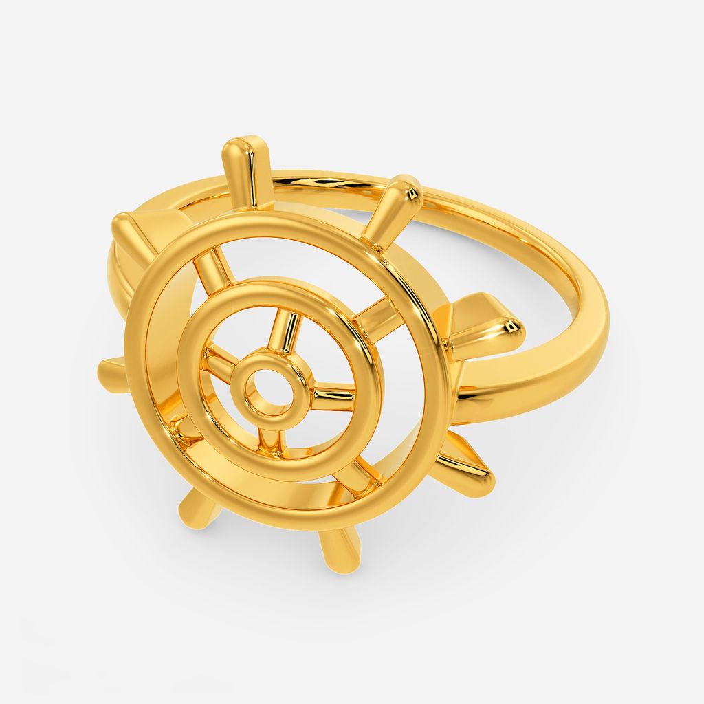 Wheels of Joy Gold Rings alternate view 2