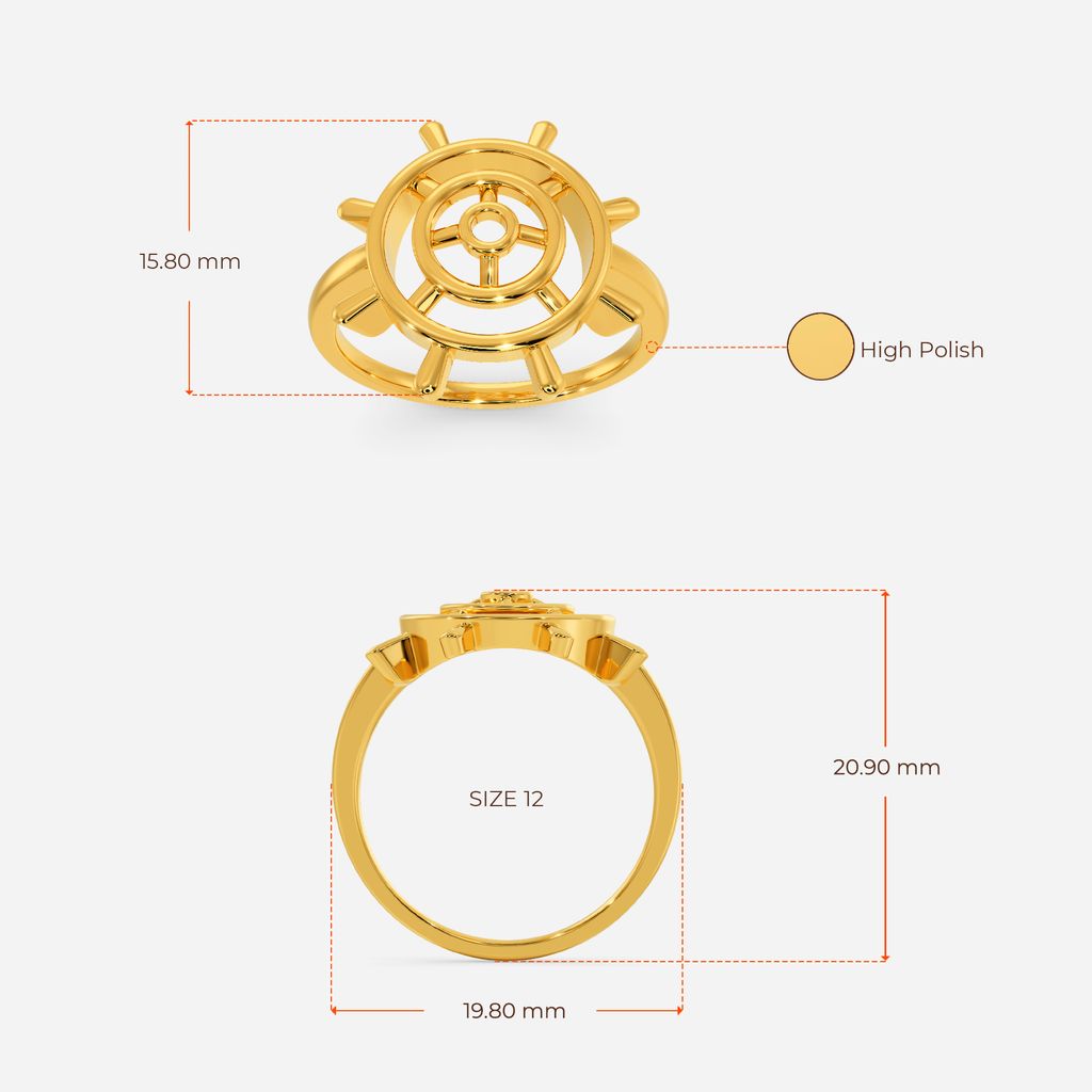 Wheels of Joy Gold Rings image