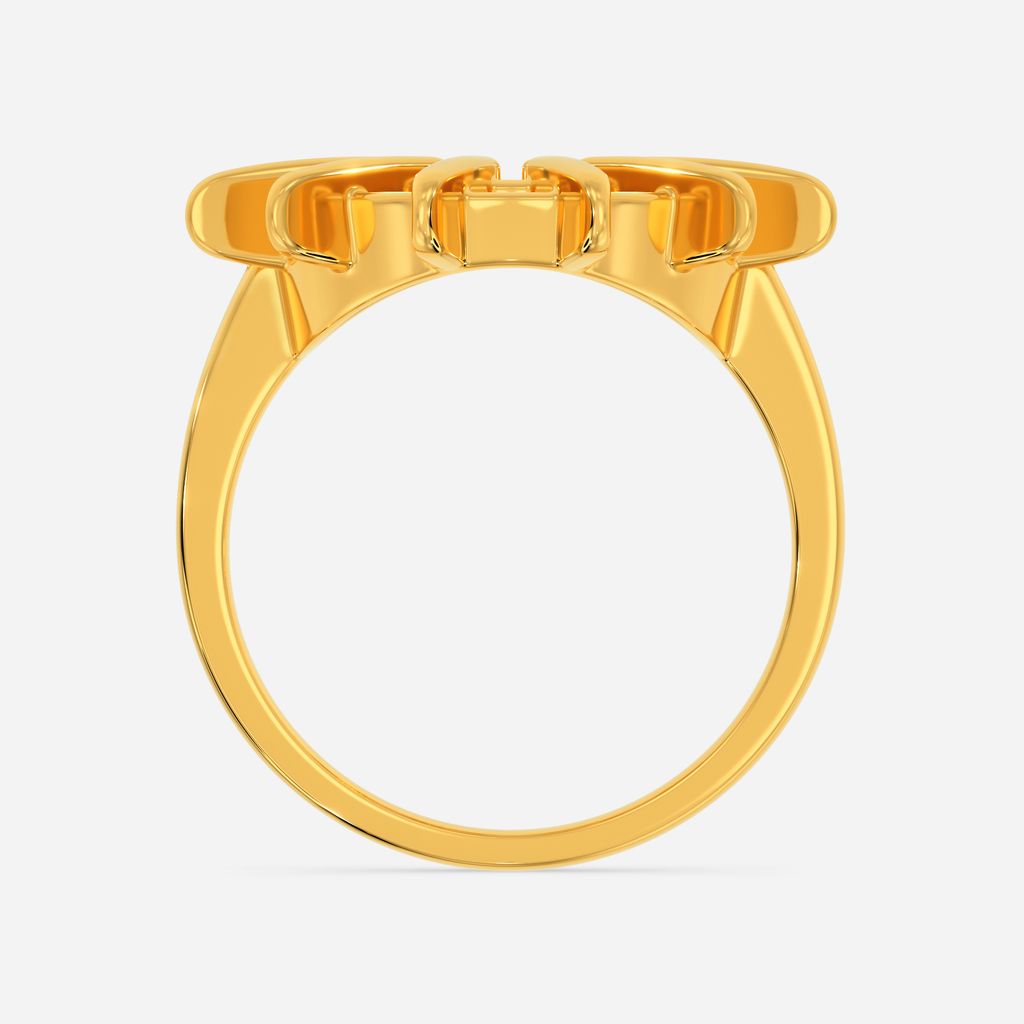 Exuberant Wheels Gold Rings image