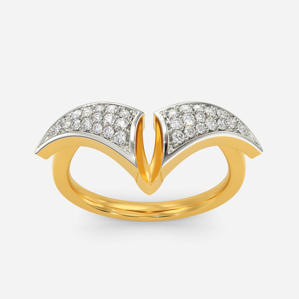 Frenzy Boat Handle Diamond Rings alternate view 3