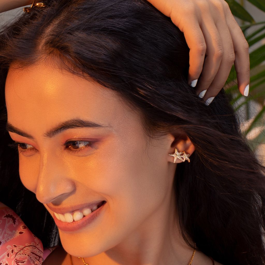 Wish Upon A Starfish Diamond Earrings