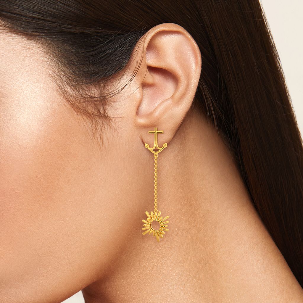Under The Sun Gold Earrings