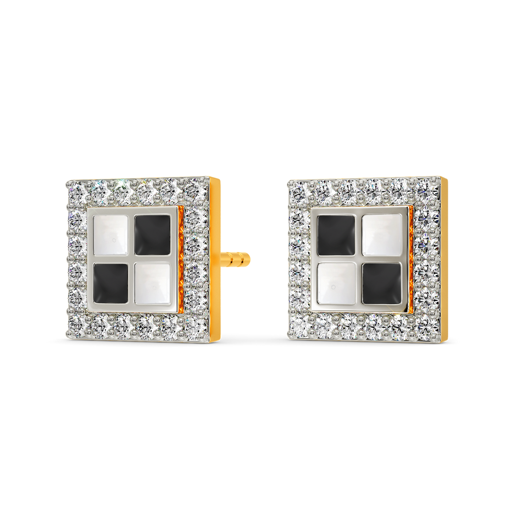 Monochrome Magic Diamond Earrings