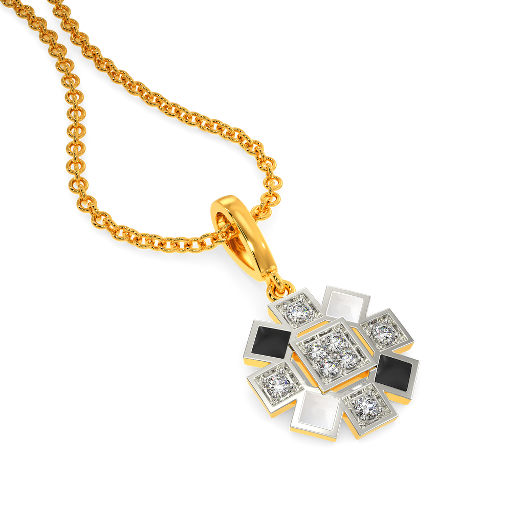 Monochrome Dream Diamond Pendants